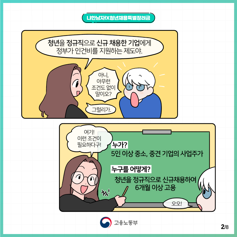 냐한남자X청년채용특별장려금 안내(스타트업편)